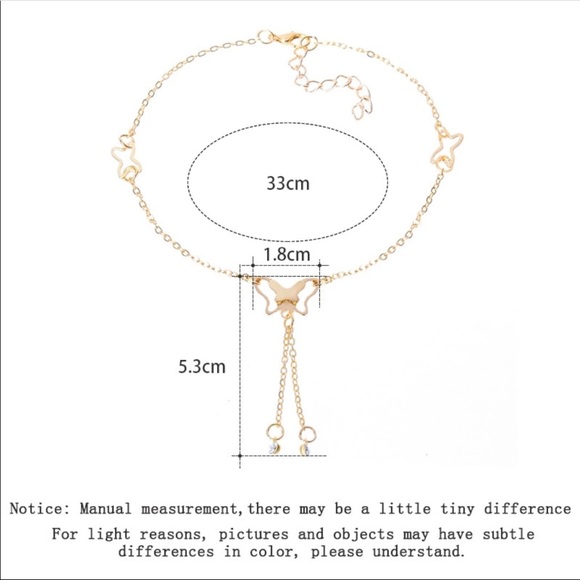 Effortlessly Beautiful Butterfly Anklet (K3) - Picture 4 of 8